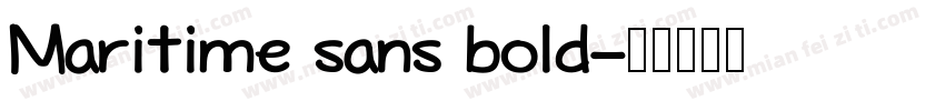 Maritime sans bold字体转换